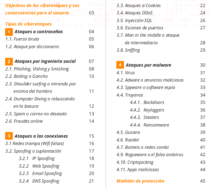 Guía en PDF sobre ciberataques